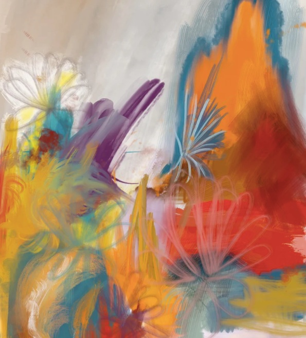 Orange Abstract Art Prints