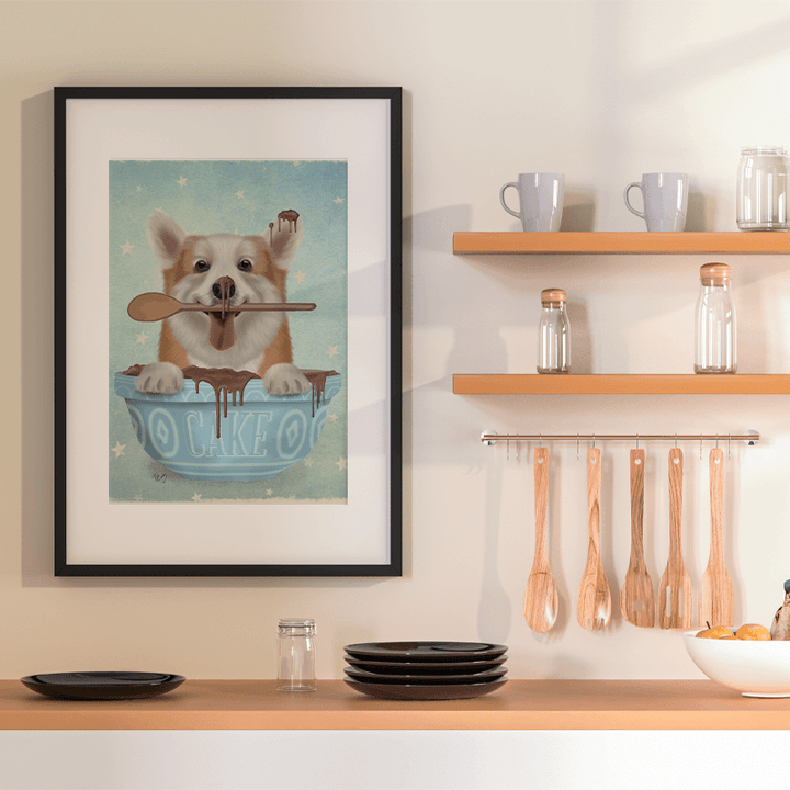 Corgi Cake Bowl