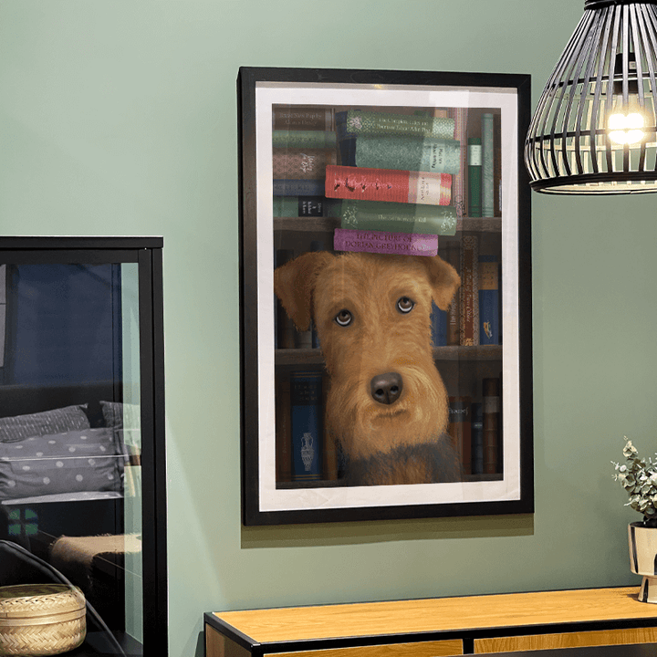 Airedale and Books