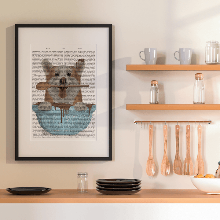 Corgi Cake Bowl Book Print