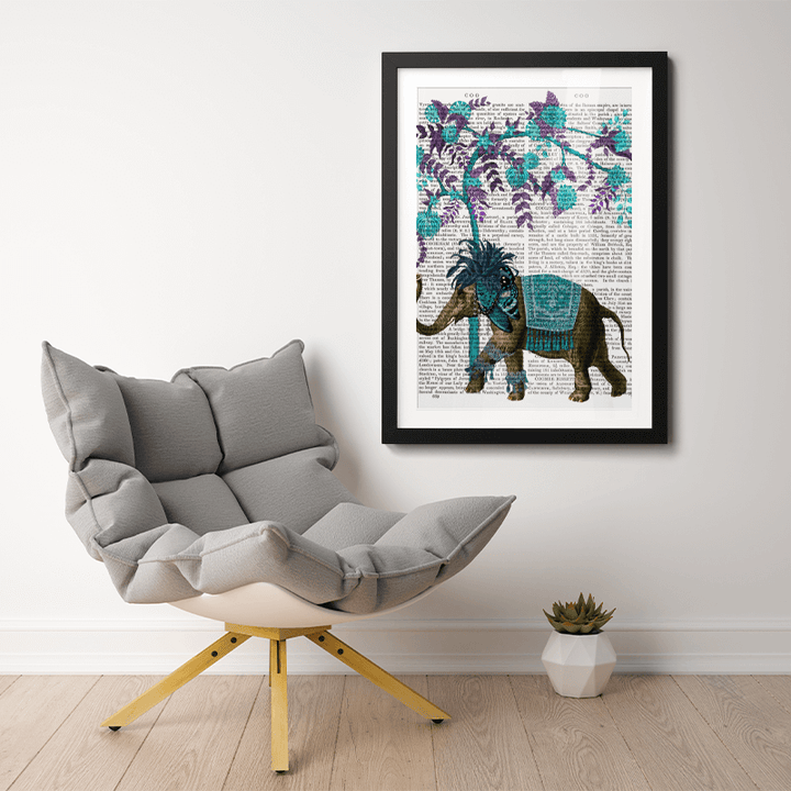 Niraj Elephant, Blue Tree
