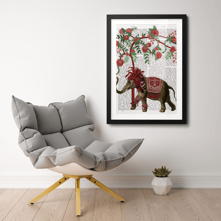 Niraj Elephant, Red Tree
