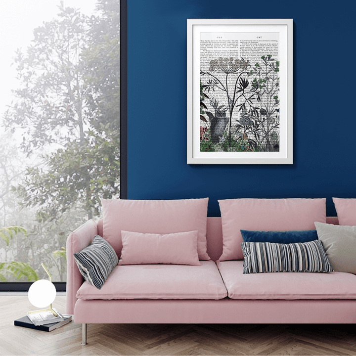 Wildflower Bloom, Owl Book Print