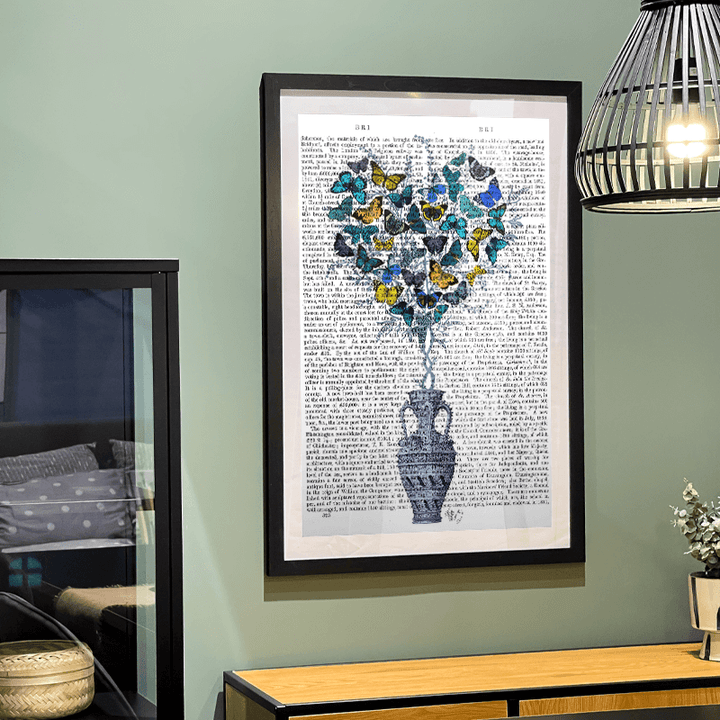 Butterfly Heart Bush, Blue & Yellow