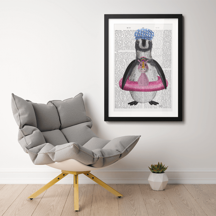 Penguin Unicorn Rubber Ring Book Print