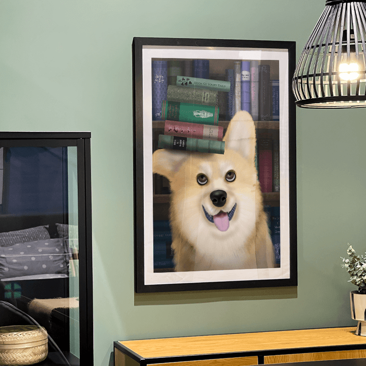 Corgi and Books
