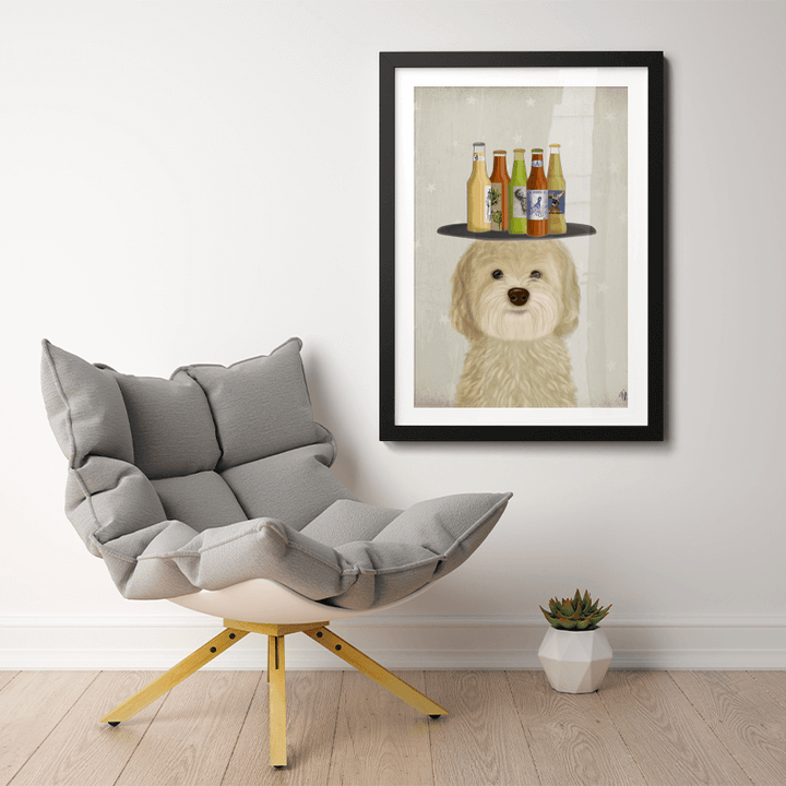 Labradoodle Blonde Beer Lover