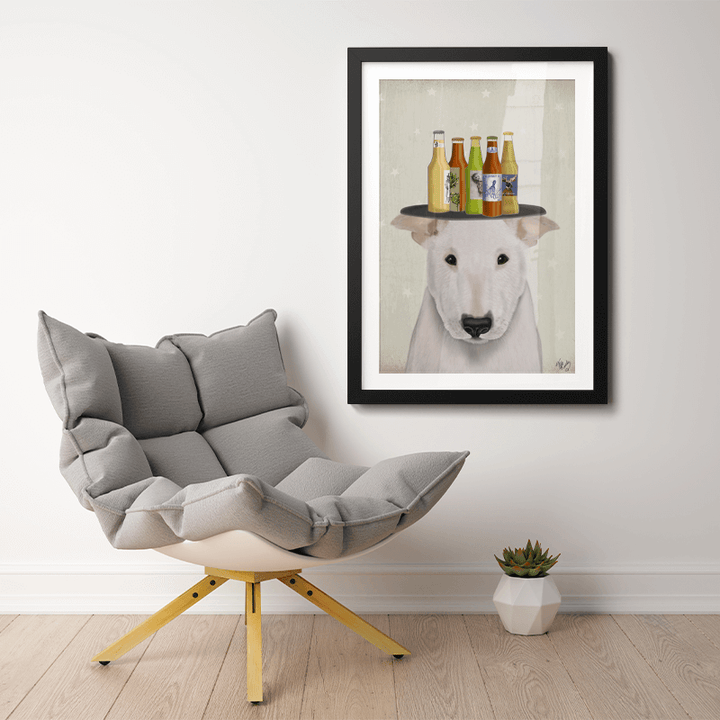 English Bull Terrier Beer Lover