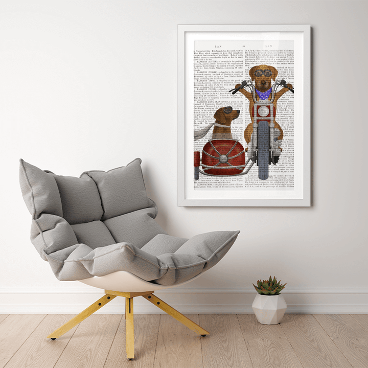 Rhodesian Ridgeback Chopper and Sidecar