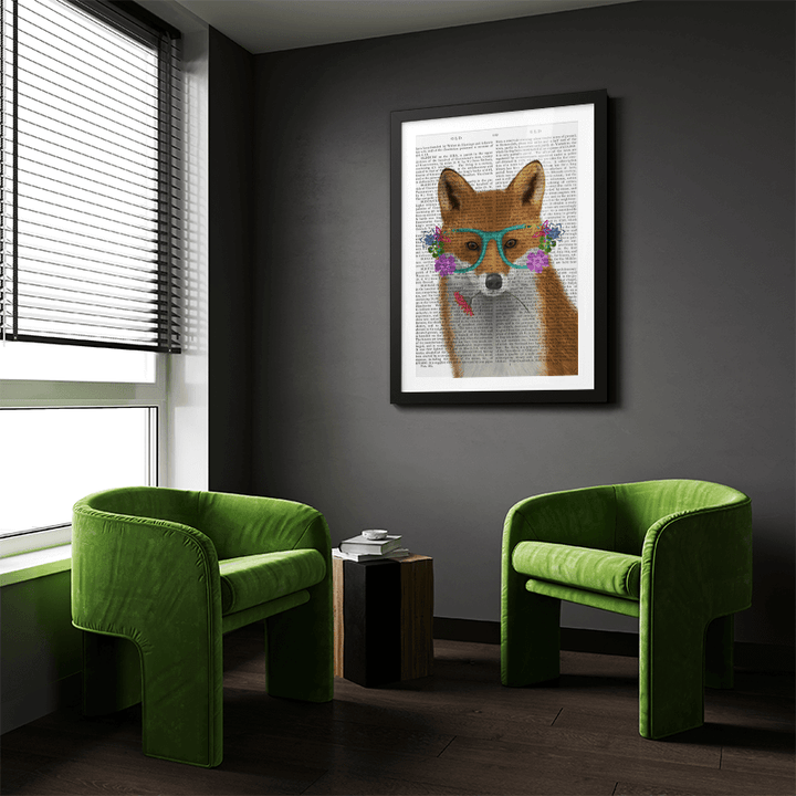 Fox and Flower Glasses