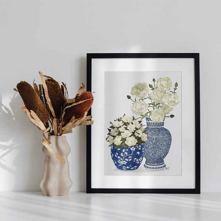Chinoiserie Flower Duo 1, Blue