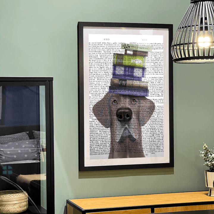 Great Dane and Books