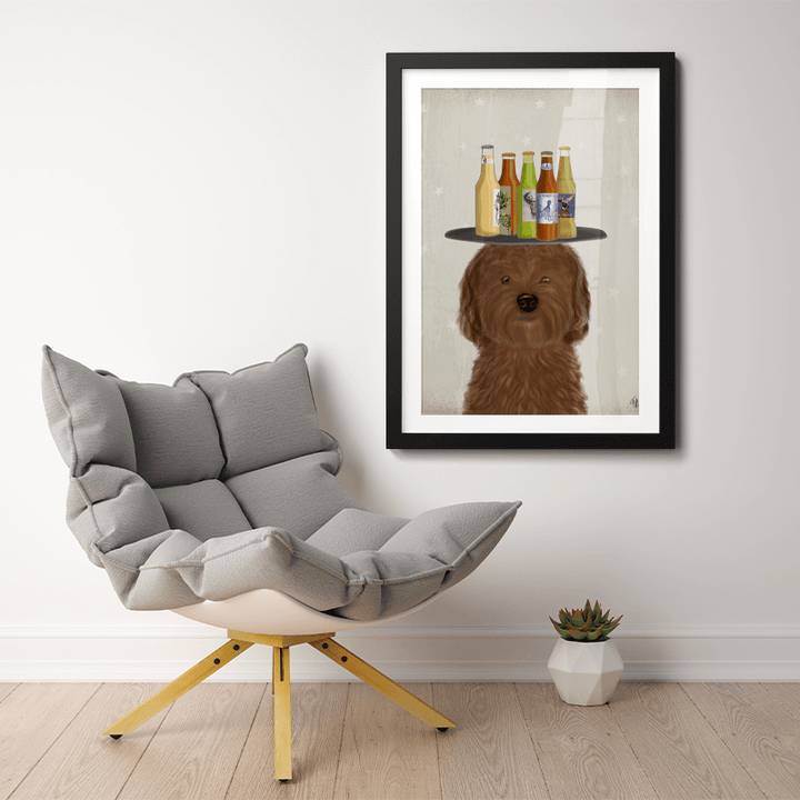 Labradoodle Brown Beer Lover