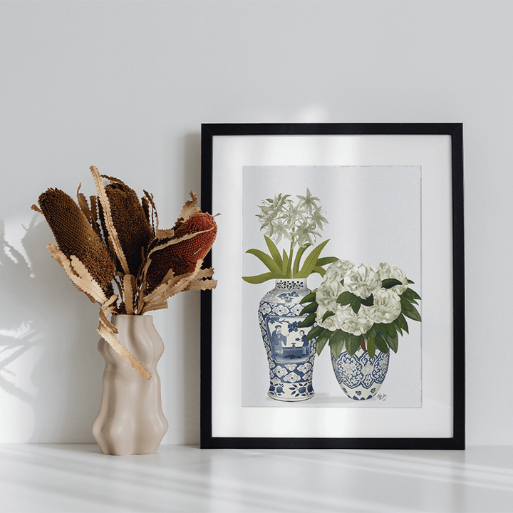 Chinoiserie Flower Duo 2, Blue