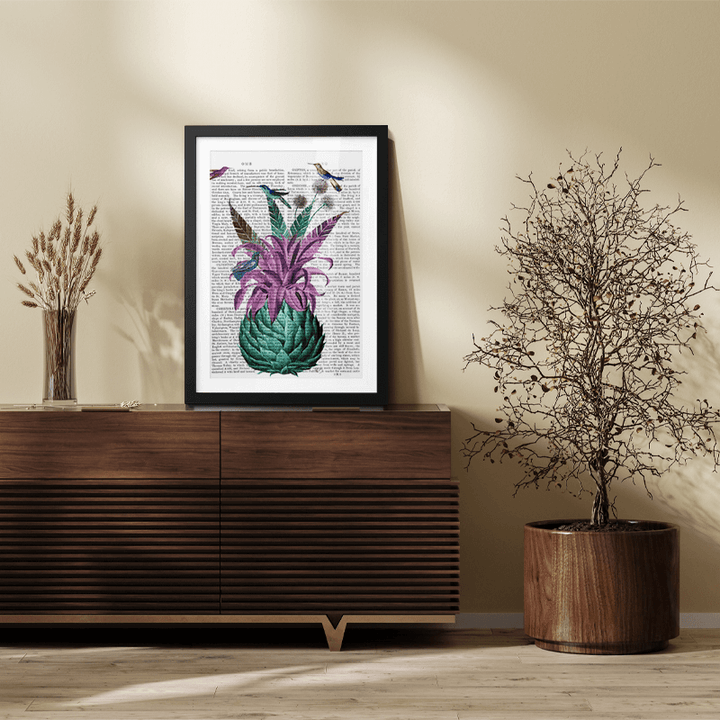 Tropical Artichoke Book Print
