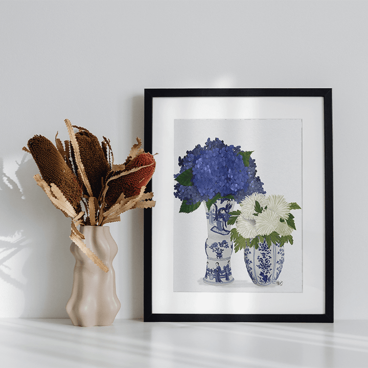Chinoiserie Flower Duo 3, Blue