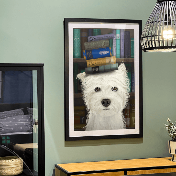 Westie and Books