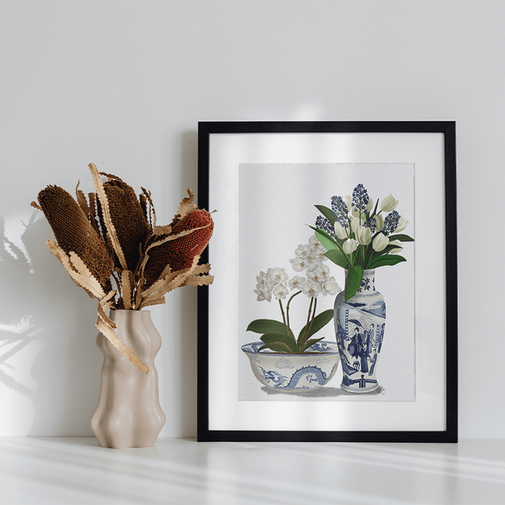 Chinoiserie Flower Duo 4, Blue