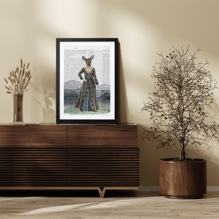 Scottish Deer Lady Elspeth, Full, Book Print
