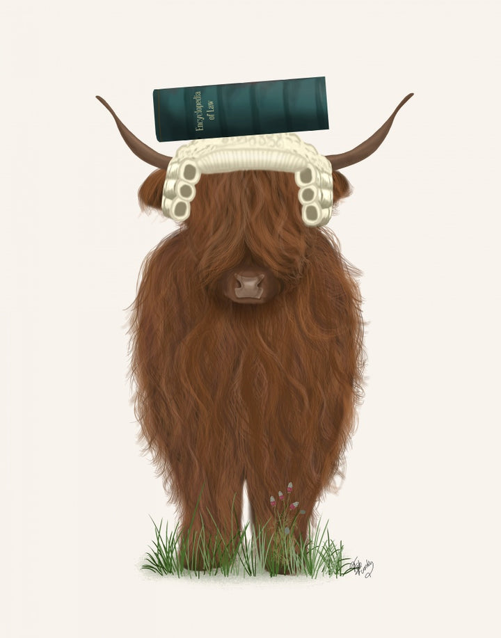 Highland Cow Lawyer