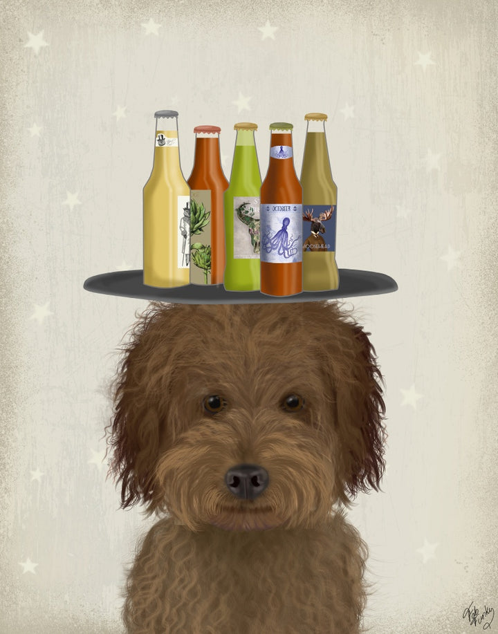 Labradoodle Brown 1 Beer Lover