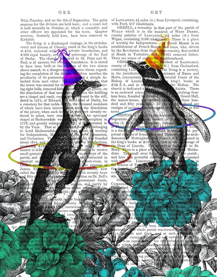 Party Penguins Book Print