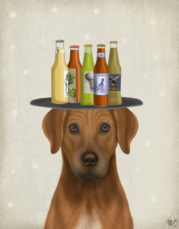 Rhodesian Ridgeback Beer Lover