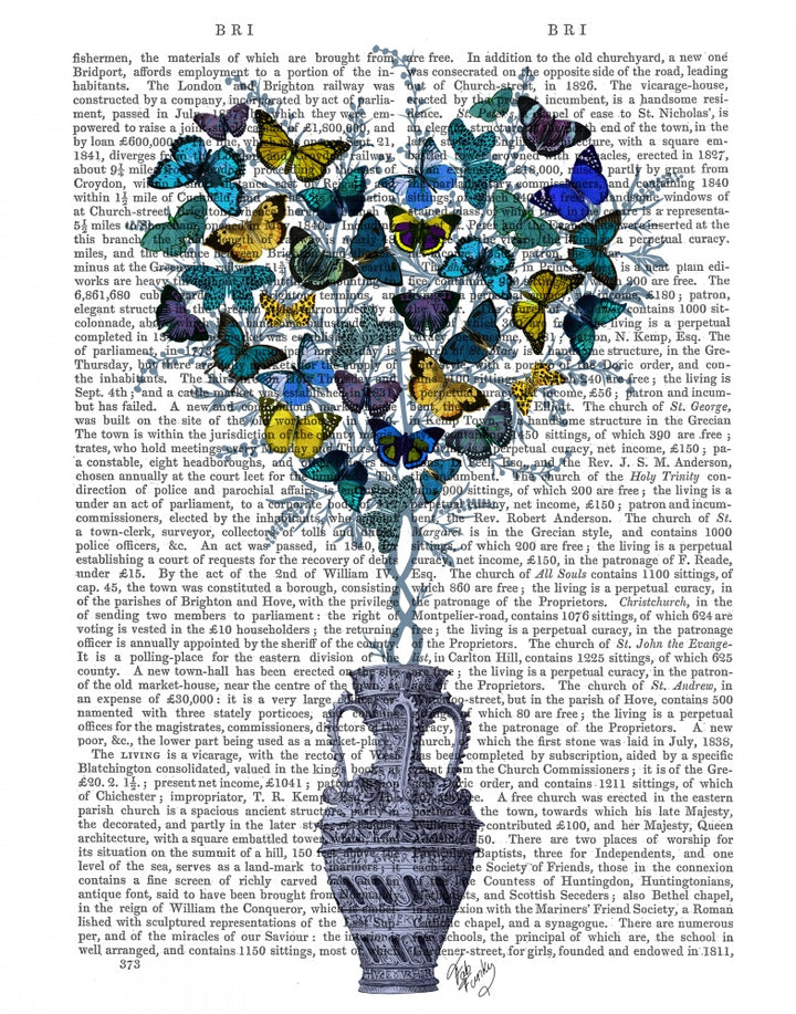 Butterfly Heart Bush, Blue & Yellow
