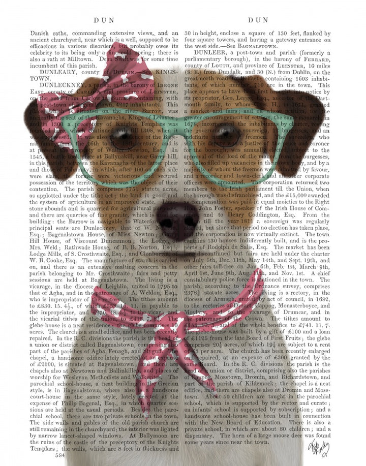 Jack Russell with Glasses and Scarf