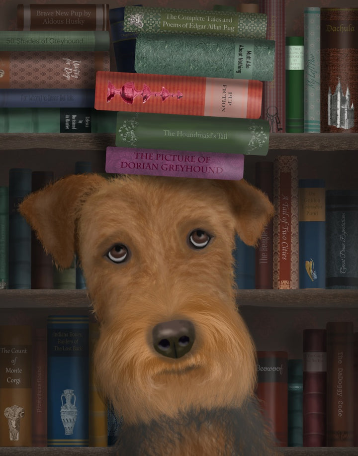 Airedale and Books
