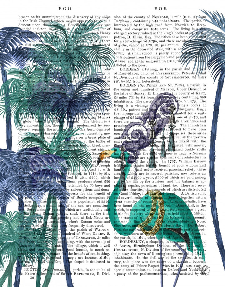 Green Flamingo Palm Trees