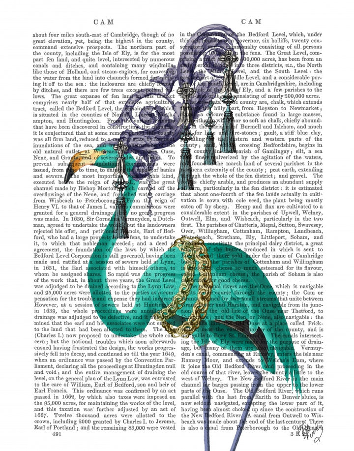 Green Flamingo Portrait