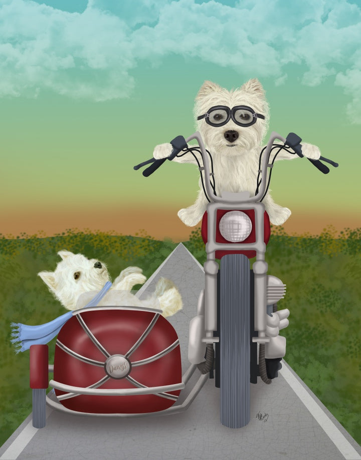 Westie Chopper and Sidecar