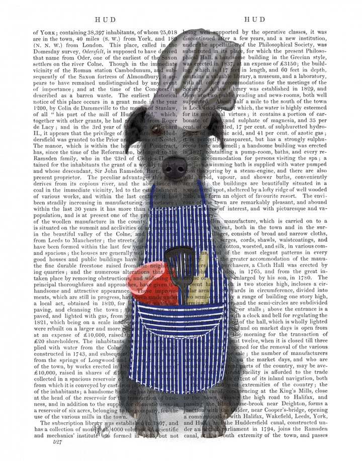 Deerhound Chef Book Print