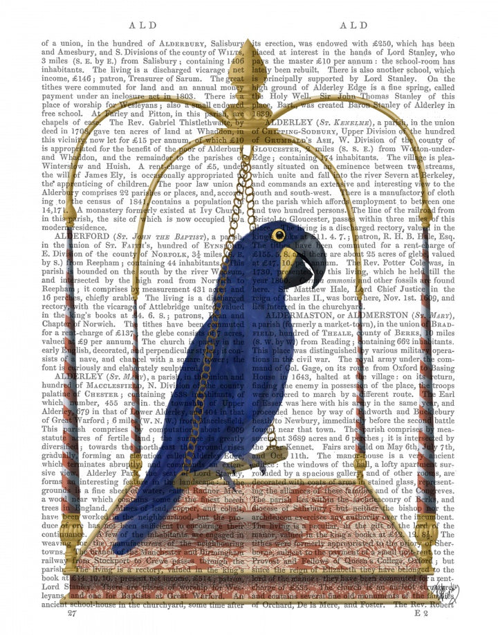Blue Parrot on Swing