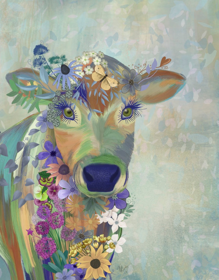Fantastic Florals Cow