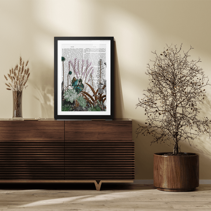 Wildflower Bloom, Snail Bird Book Print
