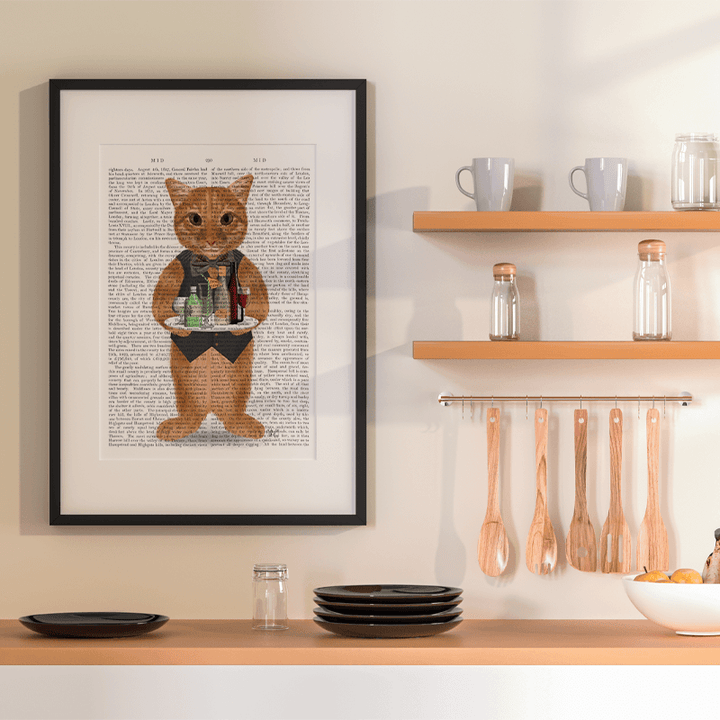 Ginger Cat Cocktails Book Print
