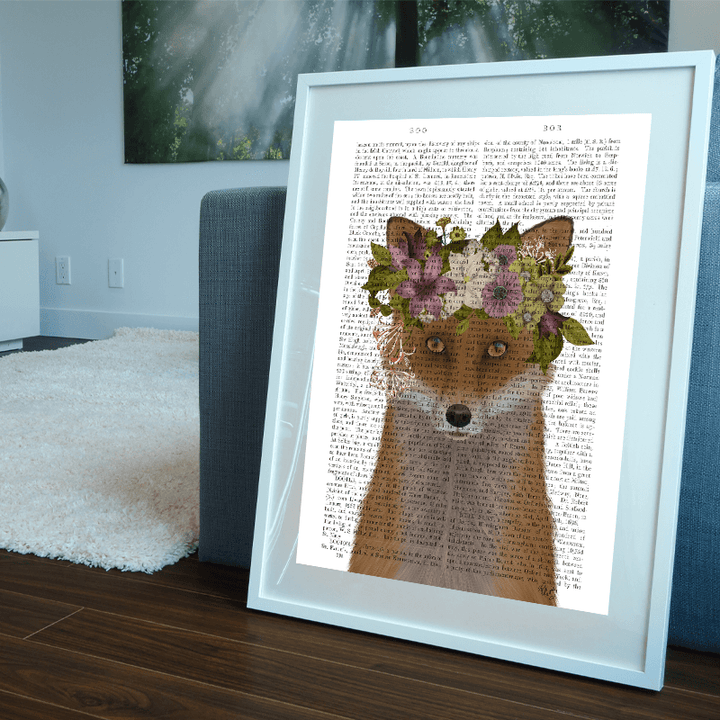Fox Bohemian Book Print