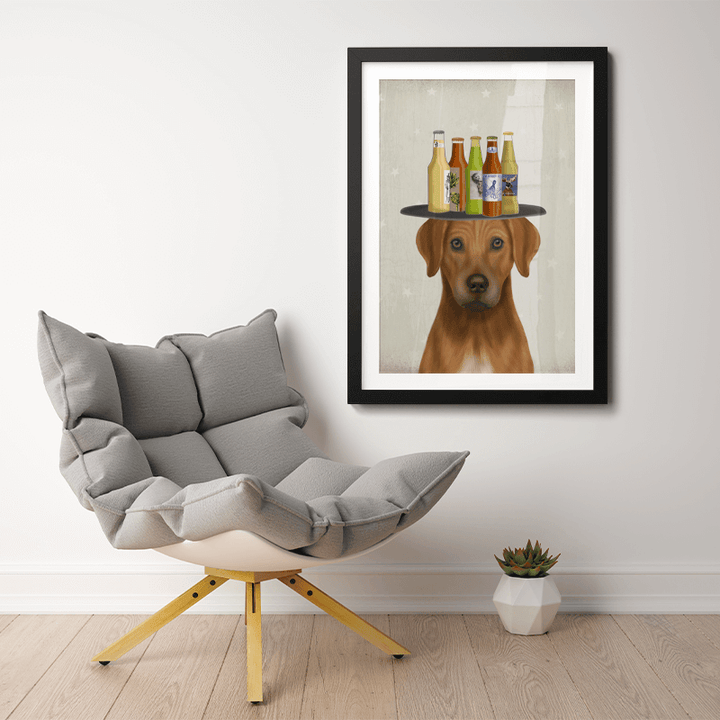 Rhodesian Ridgeback Beer Lover