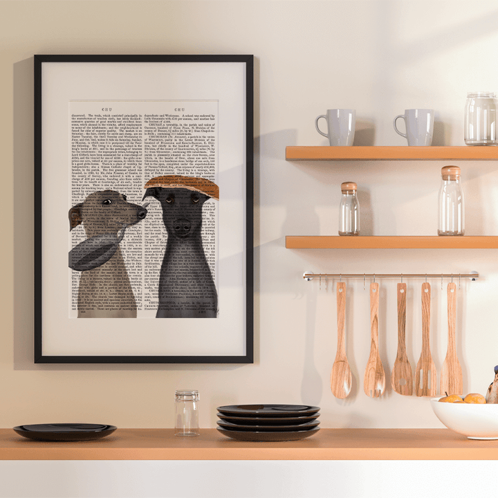 Greyhound Pancake Day Book Print