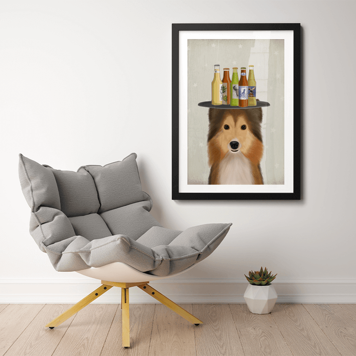Shetland Sheepdog Beer Lover