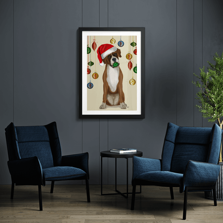 Christmas Boxer and Bauble Ball