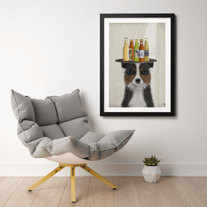 Border Collie Tricolour Beer Lover