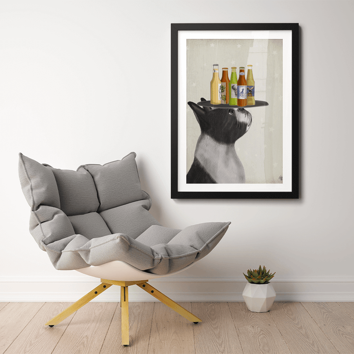 Boston Terrier Beer Lover