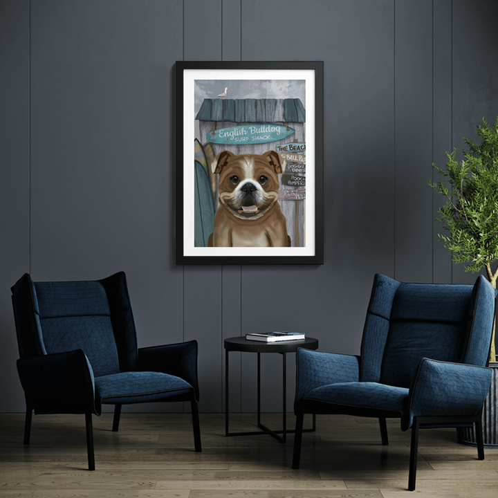 English Bulldog Surf Shack