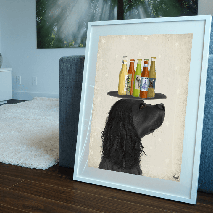 Cocker Spaniel Black Beer Lover