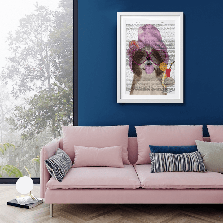 Shih Tzu with Cocktail