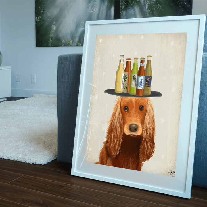 Cocker Spaniel Golden Beer Lover