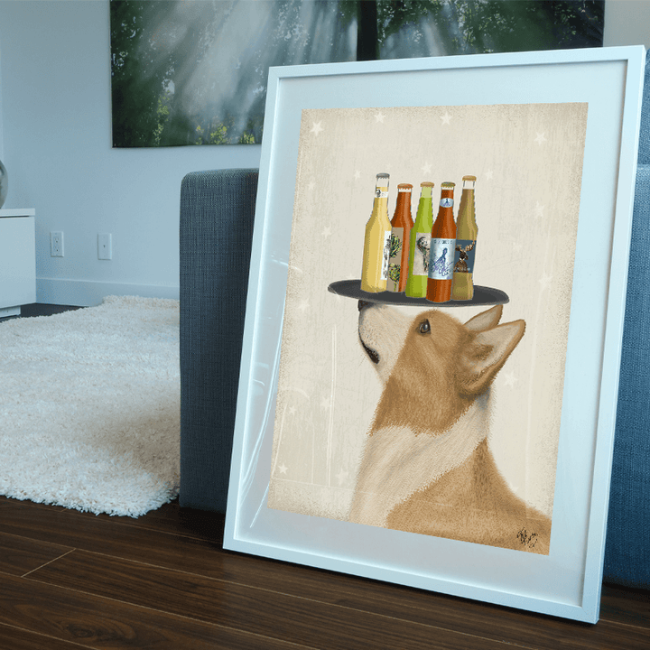 Corgi Tan White Beer Lover